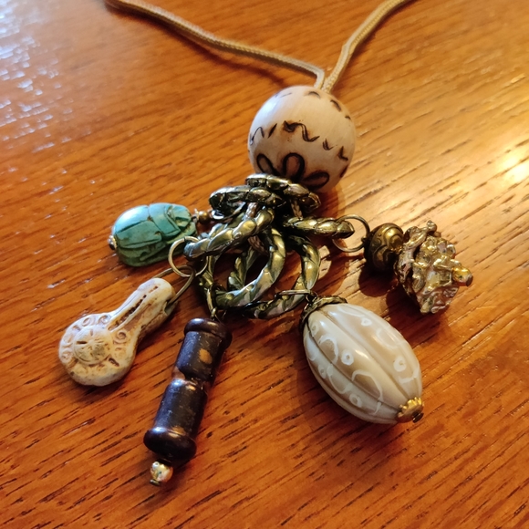 Boho Beaded Resort Adjustable Rope Necklace Handmade - Picture 10 of 10